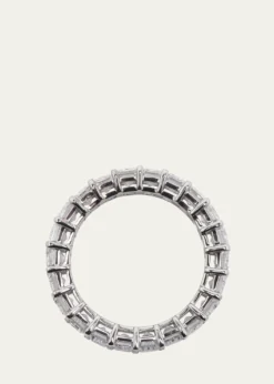 Kendall Row14K White Gold Emerald-Cut Lab Grown Diamond Eternity Band