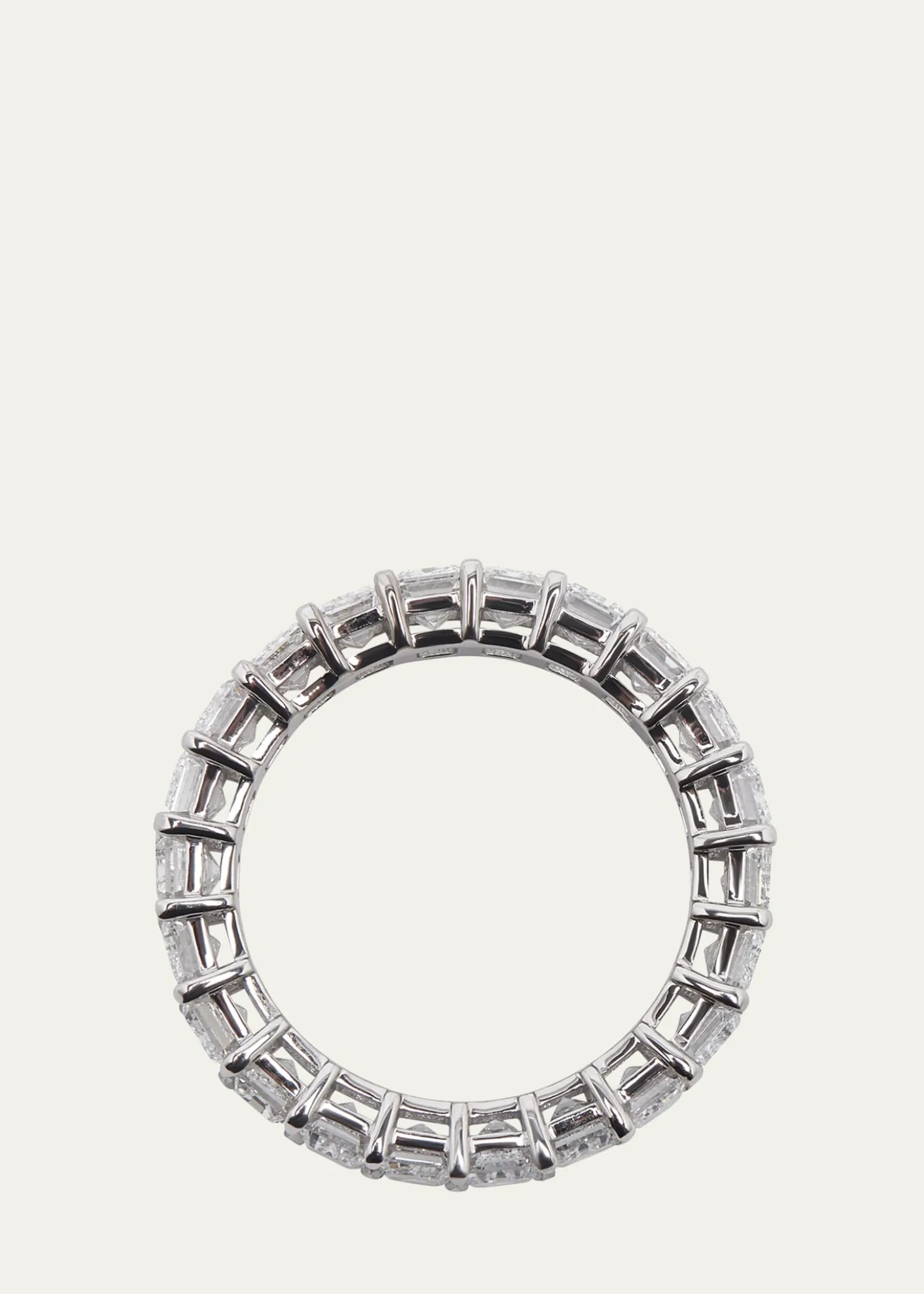 Kendall Row14K White Gold Emerald-Cut Lab Grown Diamond Eternity Band