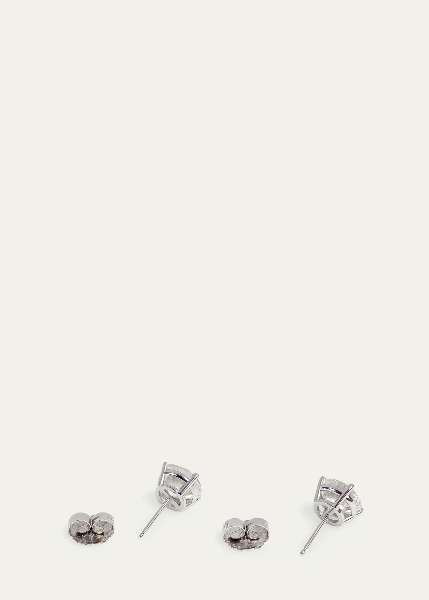 Kendall Row14K White Gold Lab Grown Diamond Stud Earrings, 5.00tcw