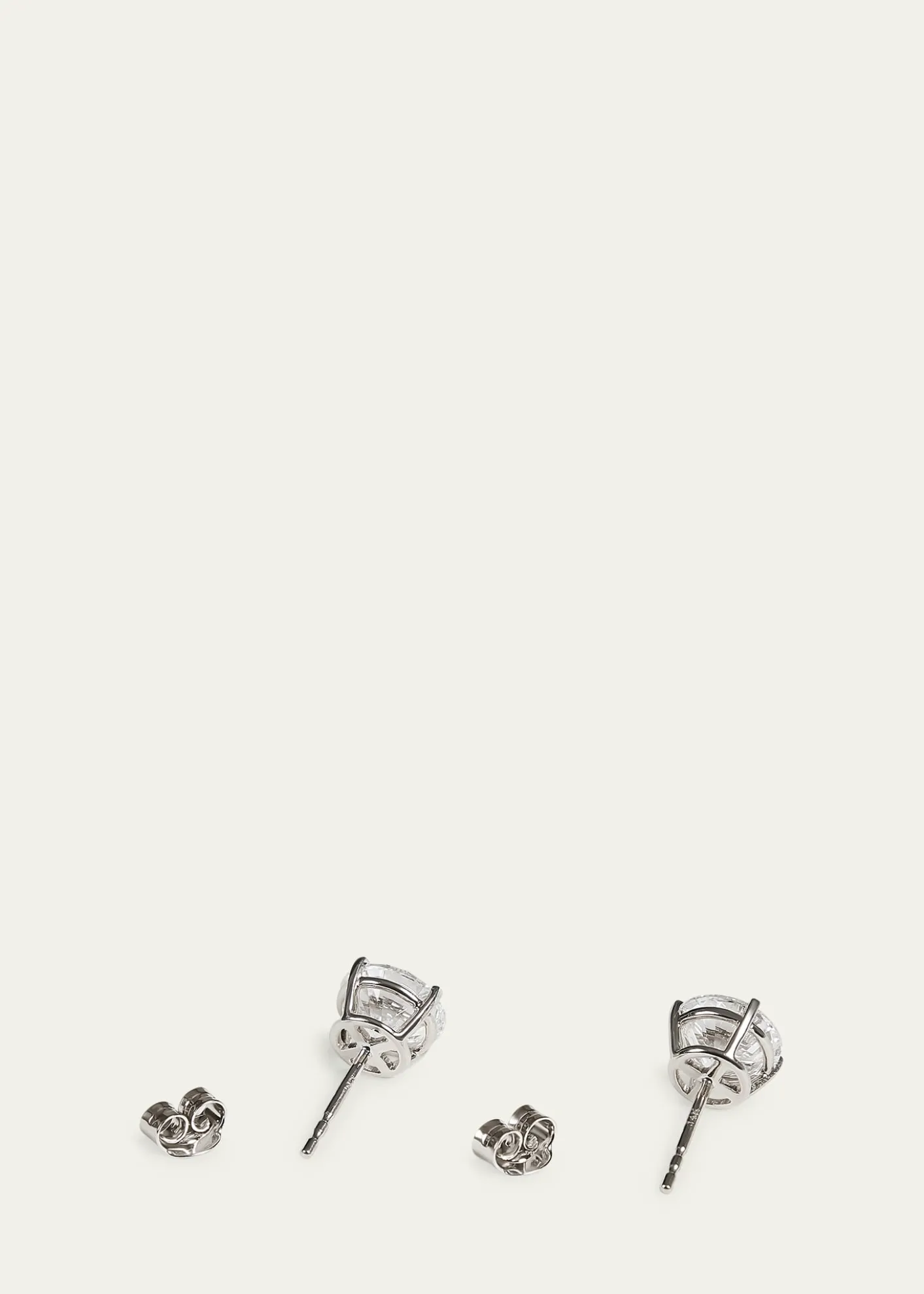 Kendall Row14K White Gold Lab Grown Diamond Stud Earrings, 4.00tcw