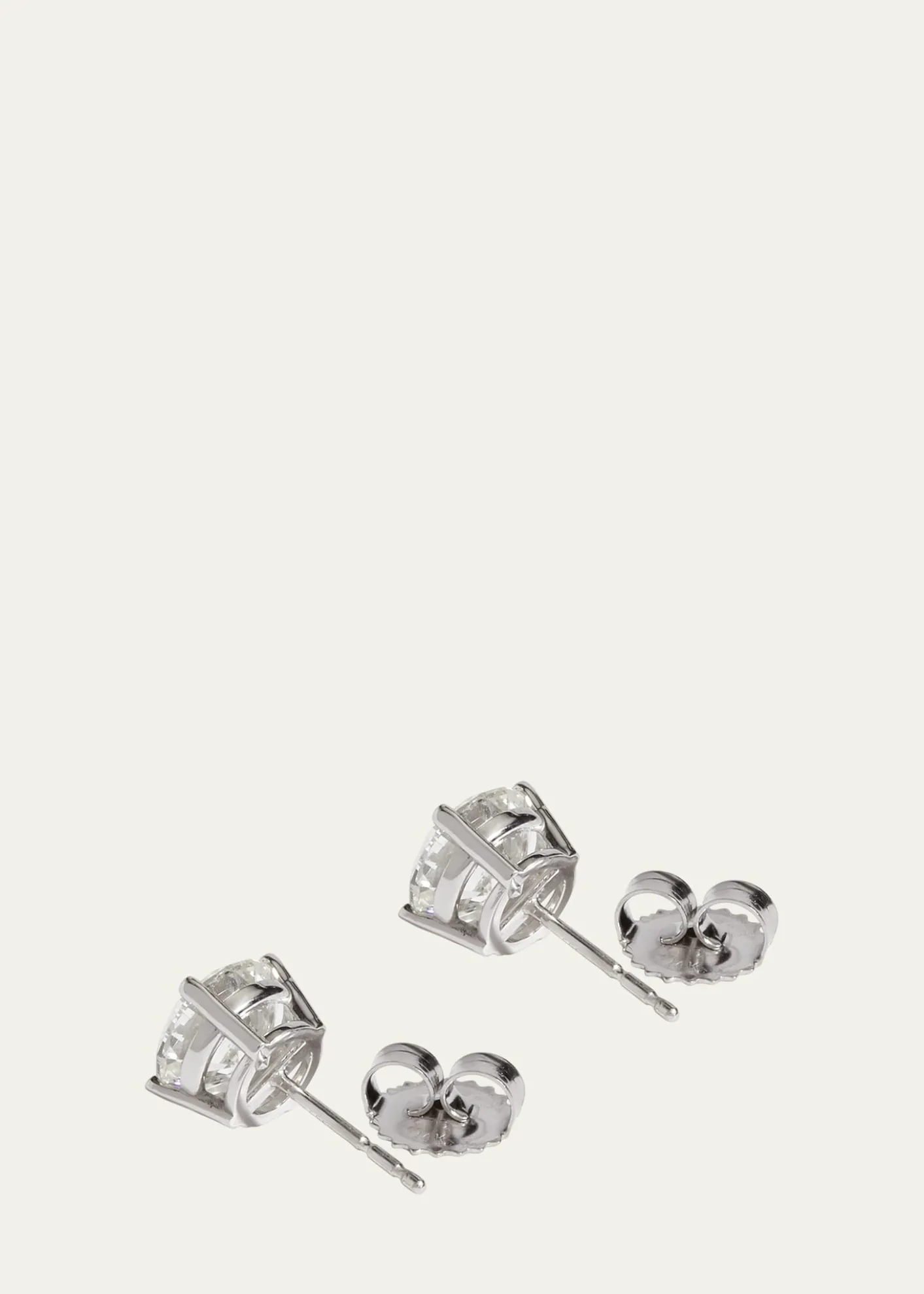 Kendall Row14K White Gold Lab Grown Diamond Stud Earrings