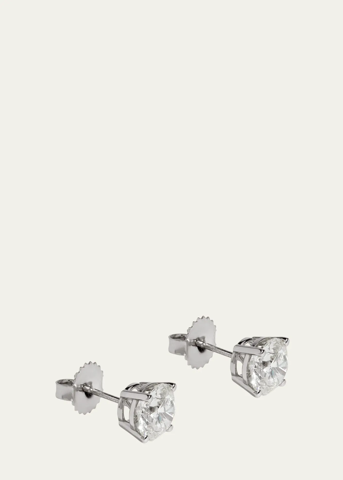 Kendall Row14K White Gold Lab Grown Diamond Stud Earrings