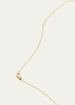 Kendall Row14K Yellow Gold Bezel Pear Diamond Station Necklace, 16-18"L