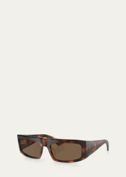 KHAITE x Oliver PeoplesBold Acetate Rectangle Sunglasses