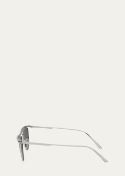 KHAITE x Oliver PeoplesSleek Metal Windsor Rim Sunglasses