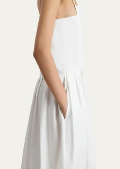 KhaiteAdira Sleeveless Pleated Midi Dress