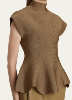 KhaiteAndra Knit Peplum Top