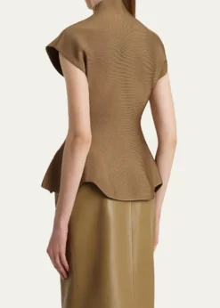 KhaiteAndra Knit Peplum Top