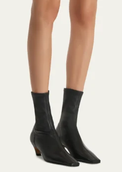 KhaiteArizona Leather Ankle Boots