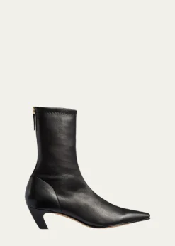 KhaiteArizona Leather Ankle Boots