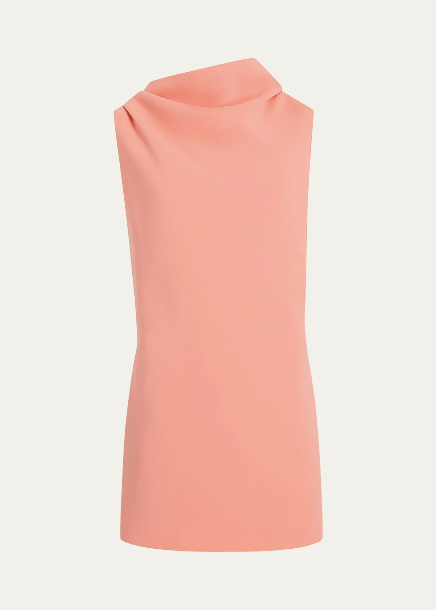 KhaiteAstor Cowl-Neck Sleeveless Mini Dress