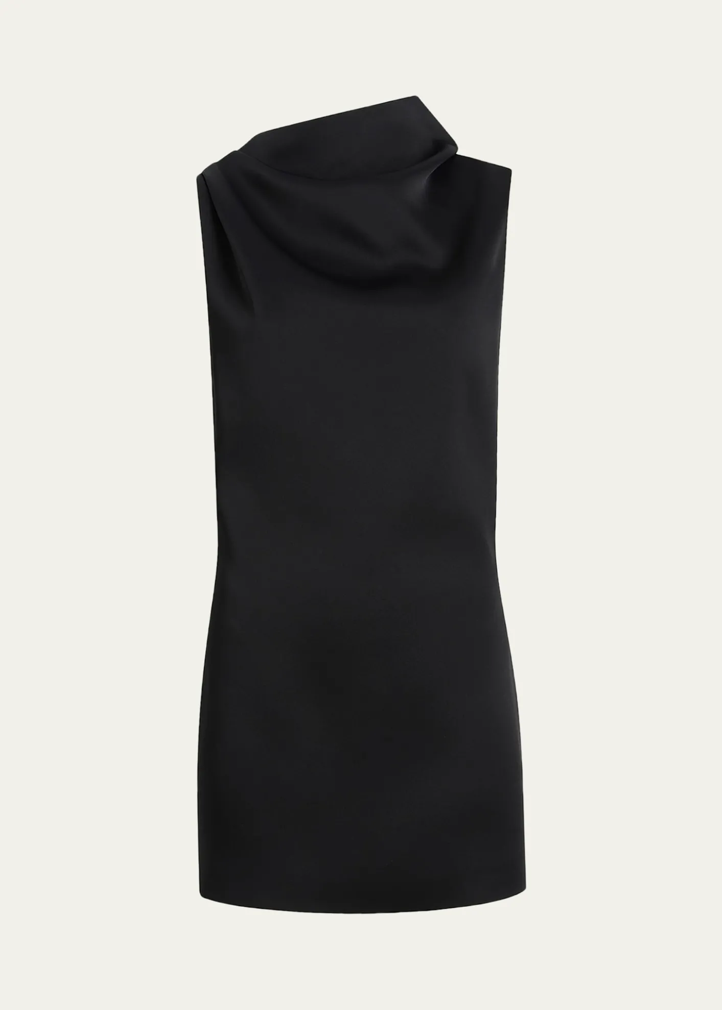 KhaiteAstor Cowl-Neck Sleeveless Mini Dress