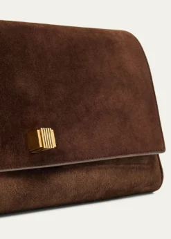 KhaiteAudrey Flap Suede Clutch Bag