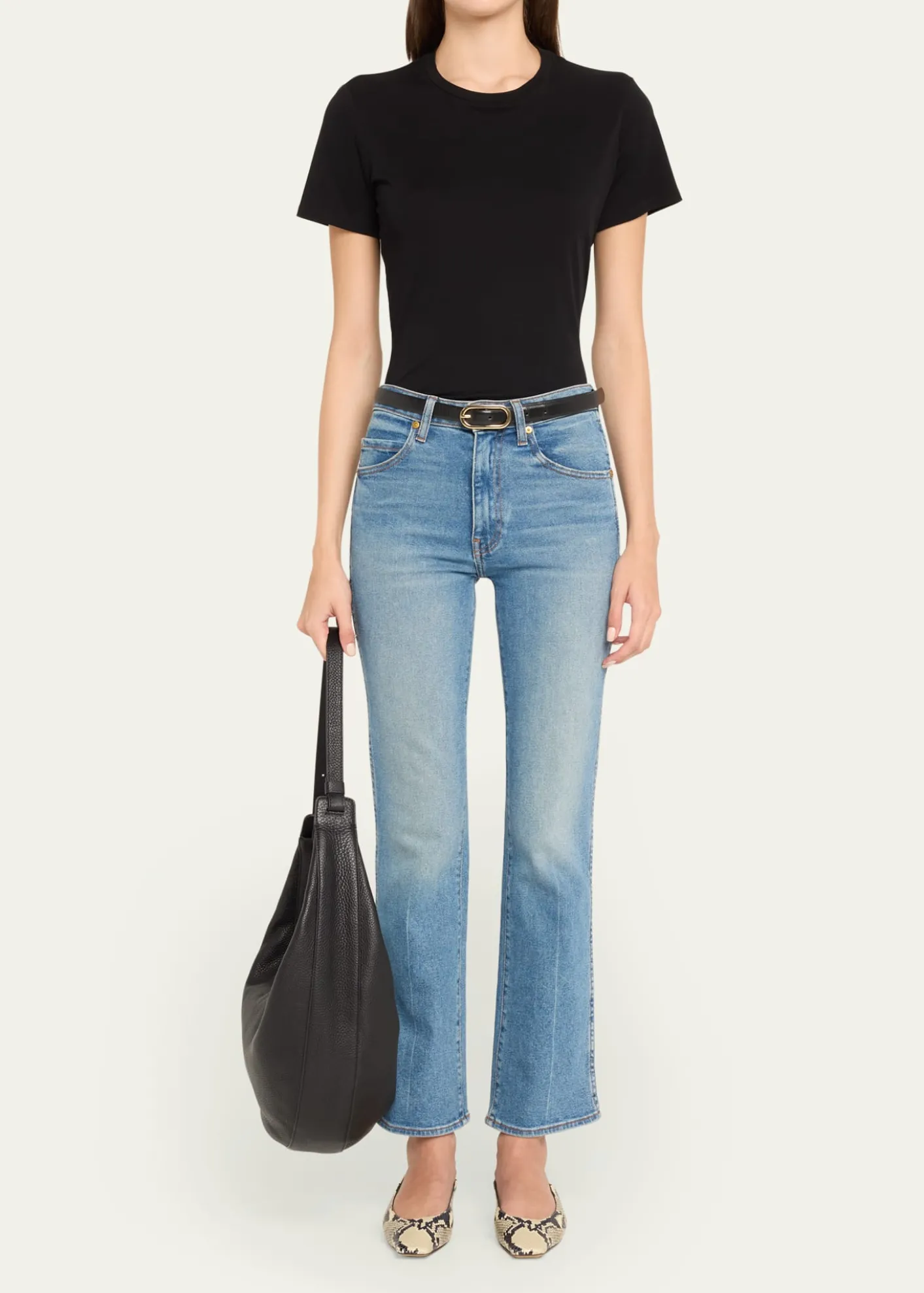 KhaiteAugustina Calfskin Hobo Bag