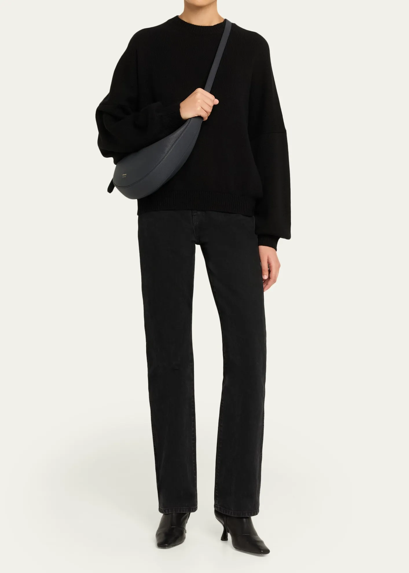 KhaiteAugustina Small Zip Calfskin Crossbody Bag
