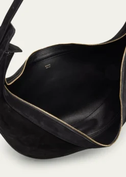 KhaiteAugustina Zip Suede Hobo Bag