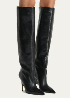 KhaiteBella Leather Knee-High Boots