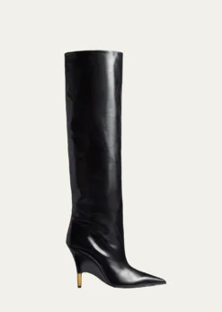 KhaiteBella Leather Knee-High Boots