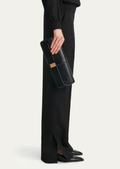 KhaiteBlake Box Leather Clutch Bag