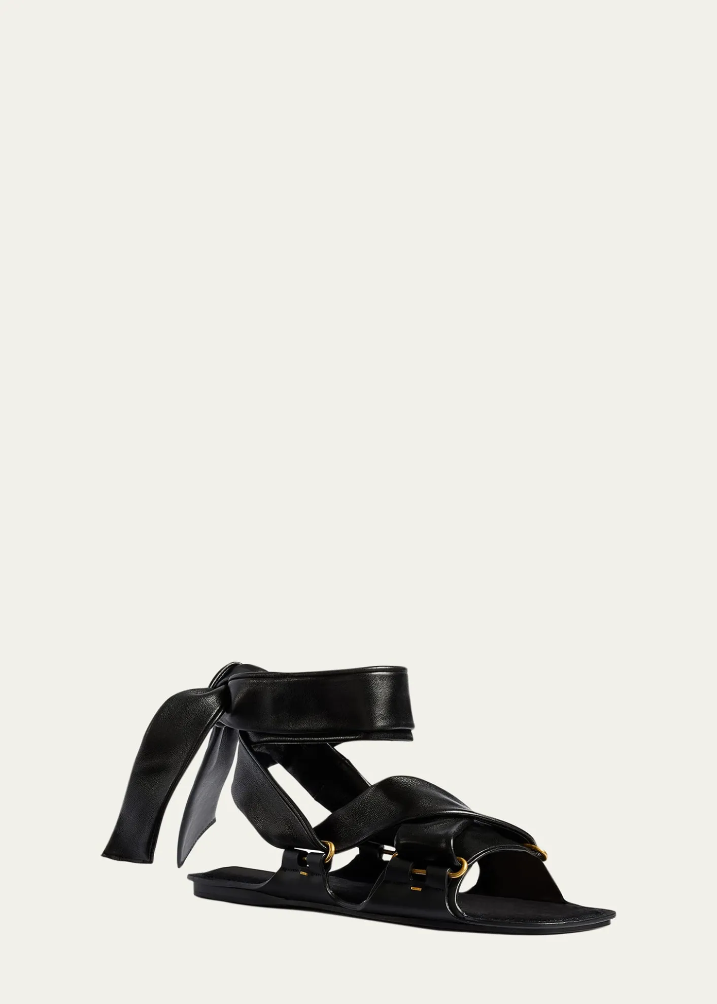 KhaiteBoden Leather Lace-Up Sandals