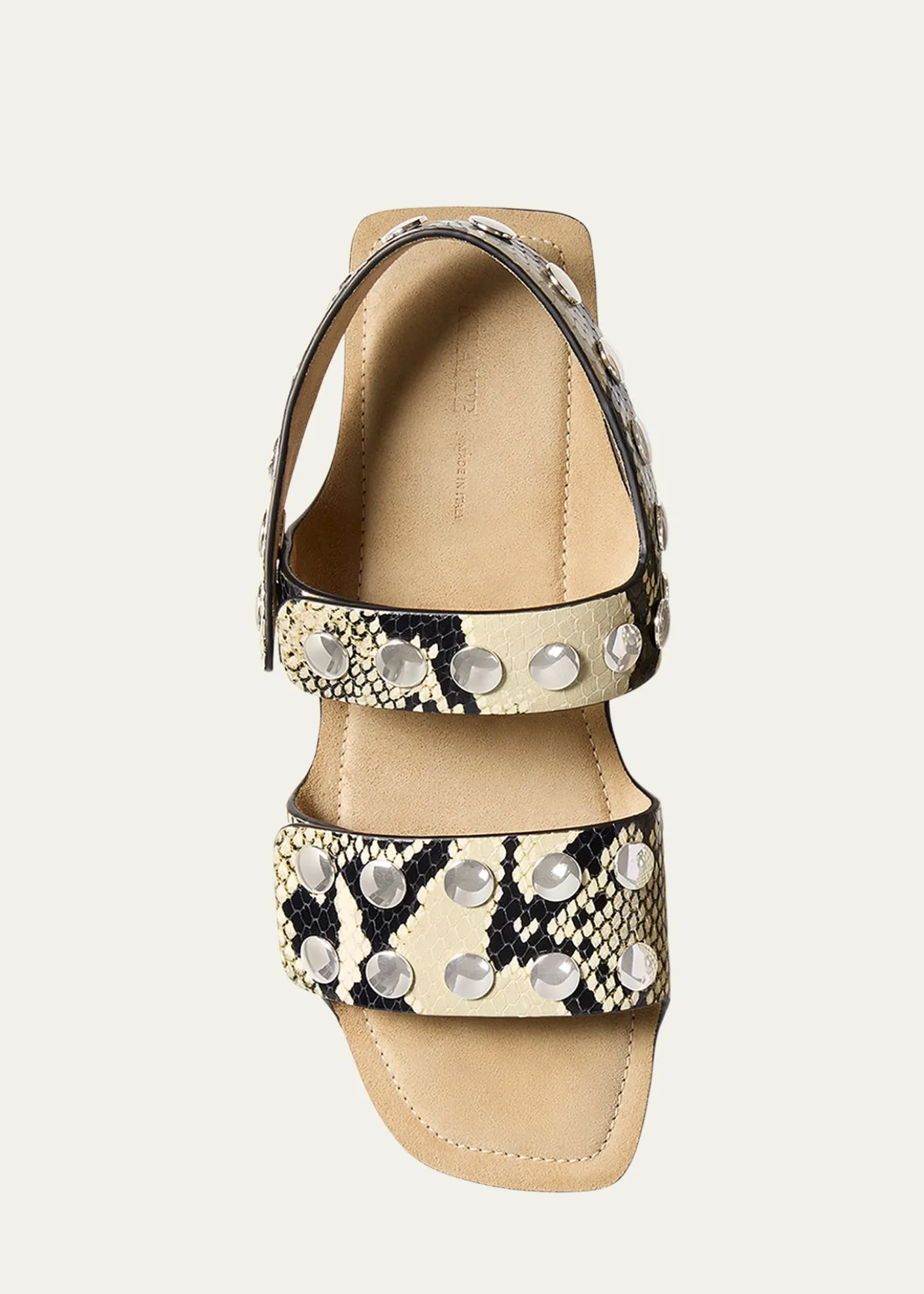 KhaiteBoden Studded Leather Flat Sandals
