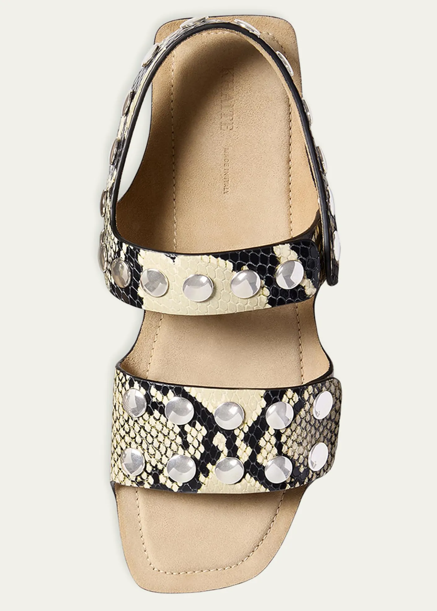 KhaiteBoden Studded Leather Flat Sandals