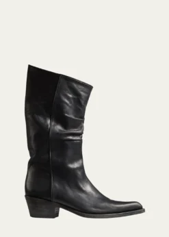 KhaiteClive Calfskin Moto Boots
