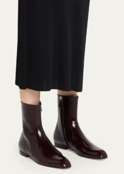 KhaiteColt Leather Ankle Boots