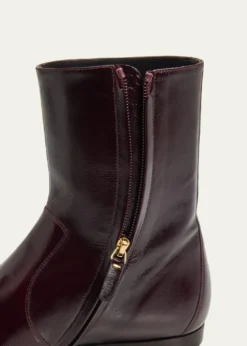 KhaiteColt Leather Ankle Boots