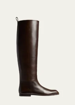 KhaiteColt Leather Knee-High Boots