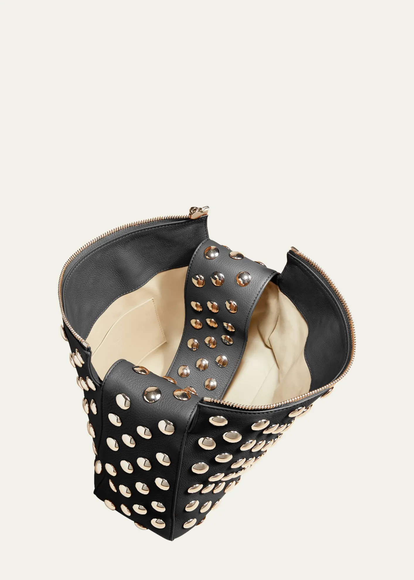 KhaiteElena Studded Leather Shoulder Bag