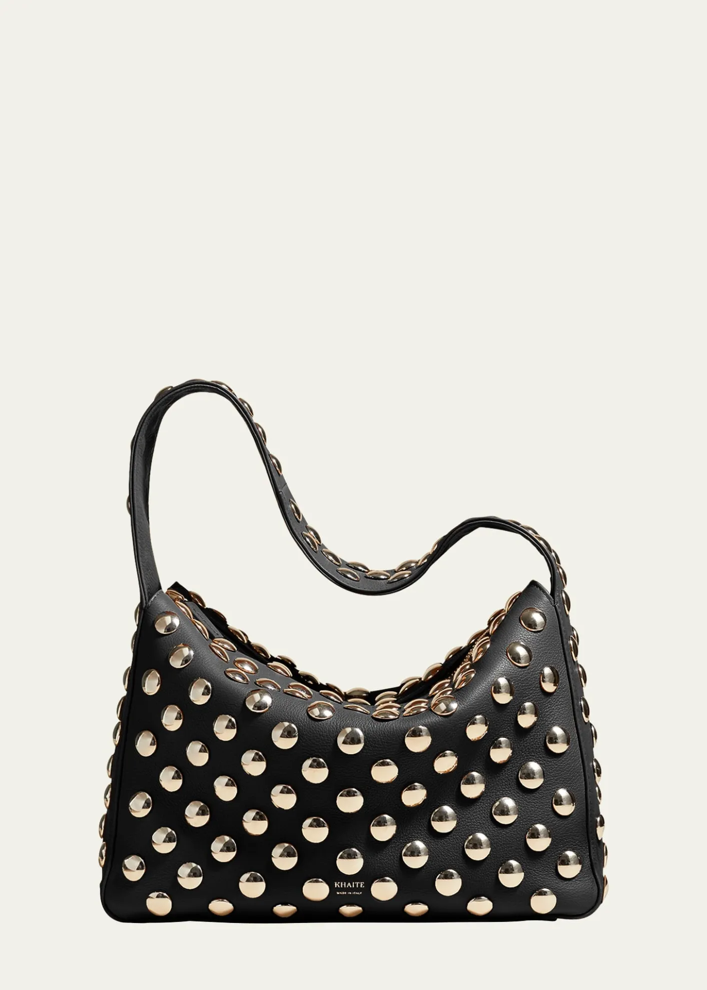 KhaiteElena Studded Leather Shoulder Bag