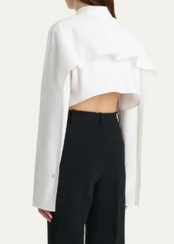 KhaiteFritz Cropped Cotton Top