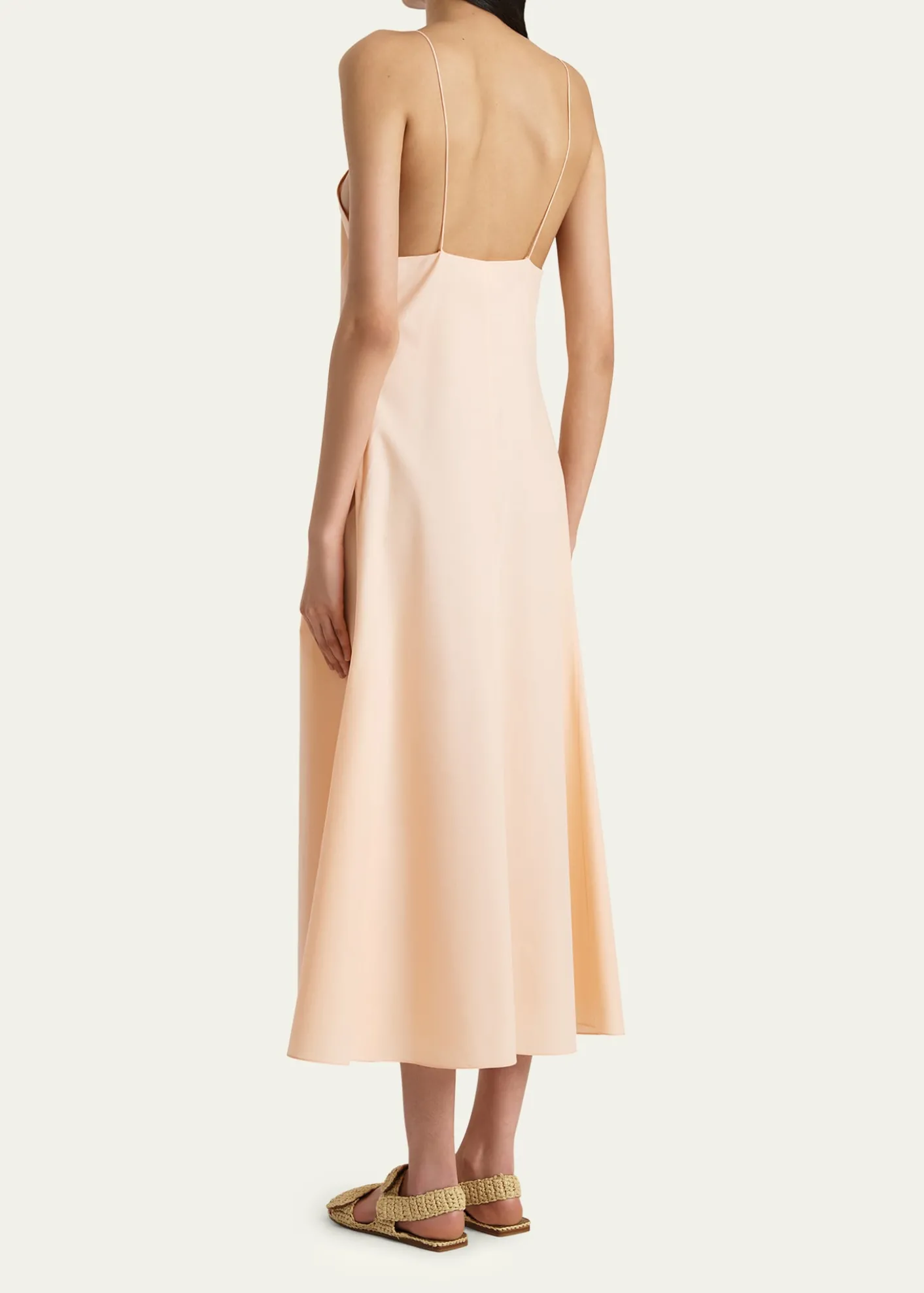 KhaiteIben Sleeveless Cotton Midi Dress
