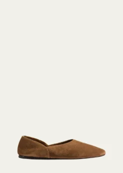 KhaiteJane Mixed Leather Ballerina Flats