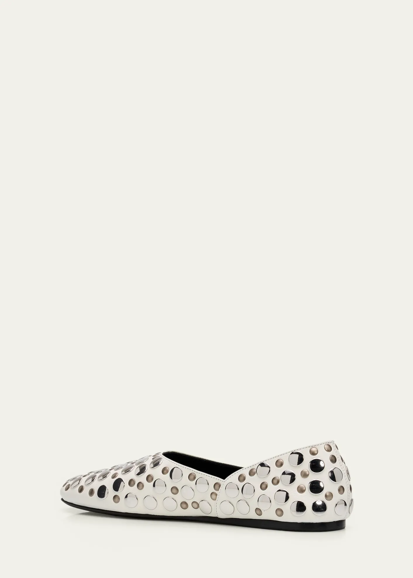 KhaiteJane Studded Leather Ballerina Flats