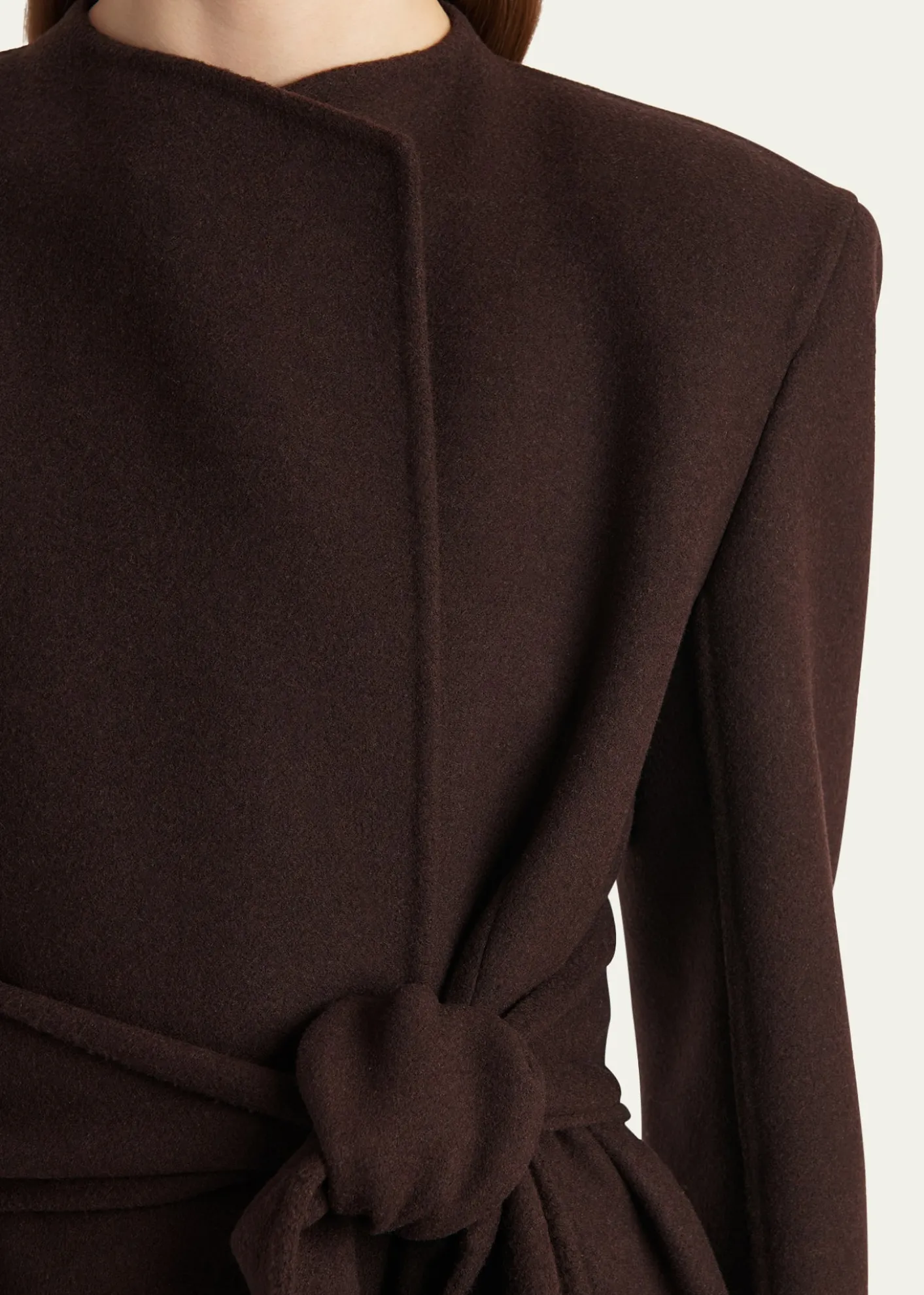 KhaiteJelson Double-Face Wool Wrap Coat