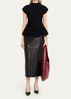 KhaiteJoan Large Leather Hobo Bag
