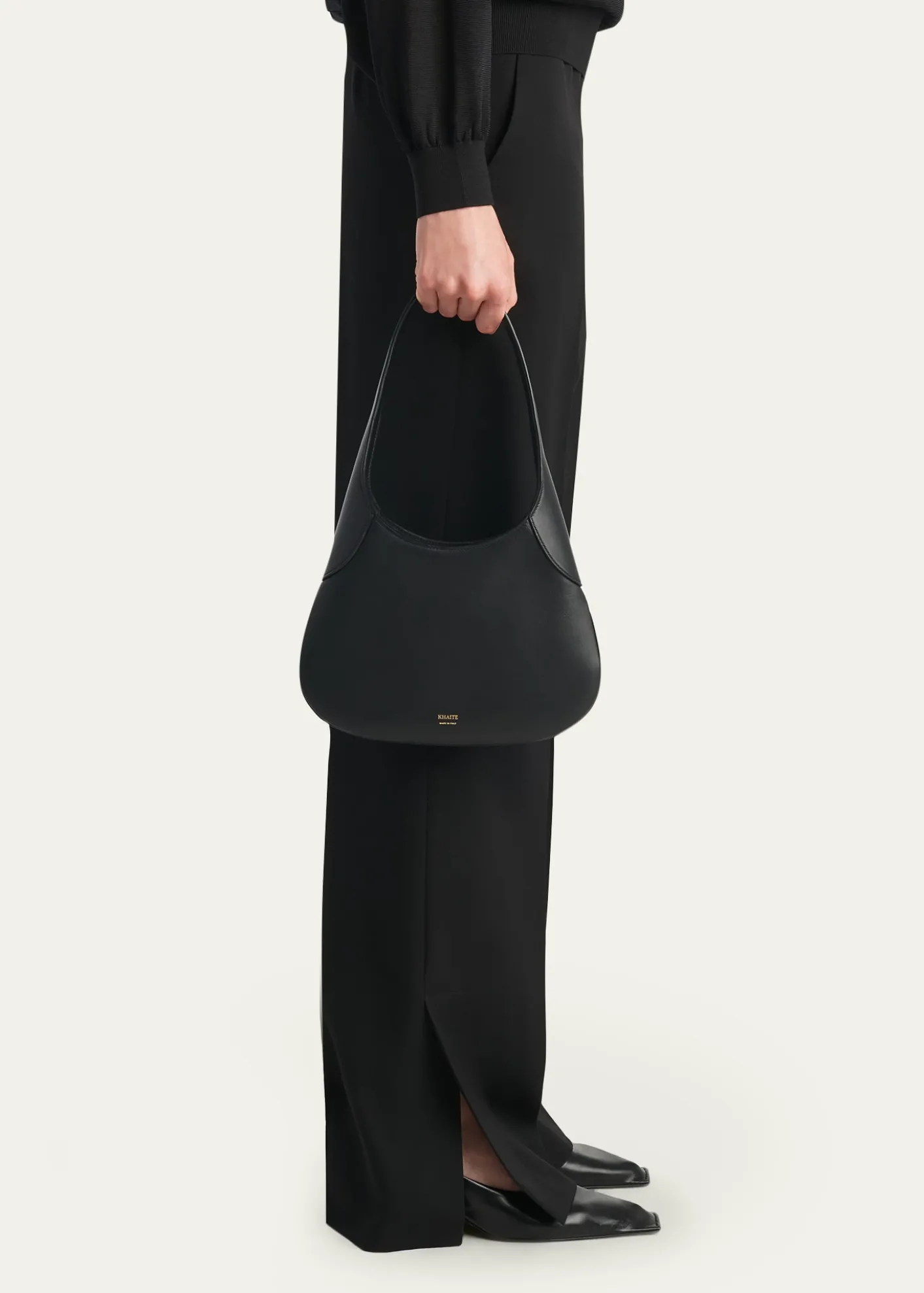 KhaiteJoan Small Leather Hobo Bag