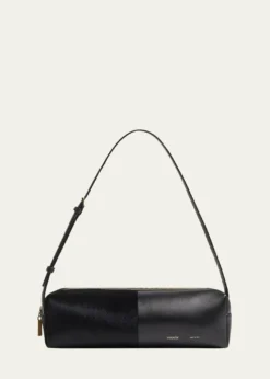 KhaiteKye Leather & Calf Hair Shoulder Bag