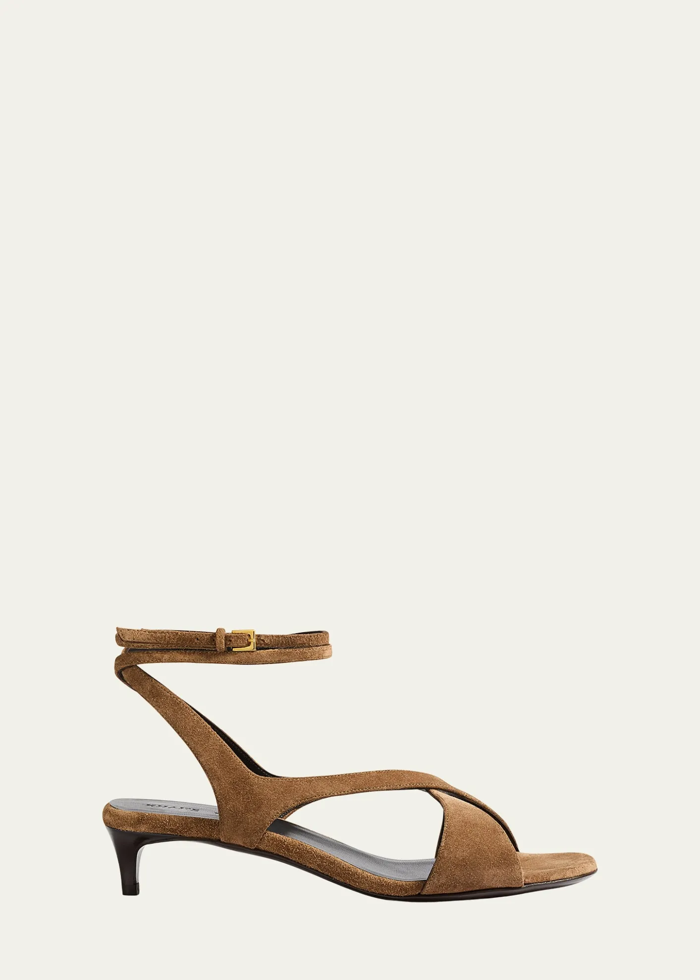 KhaiteLiria Suede Ankle-Strap Sandals