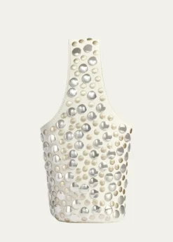 KhaiteLivia Small Studded Leather Shoulder Bag