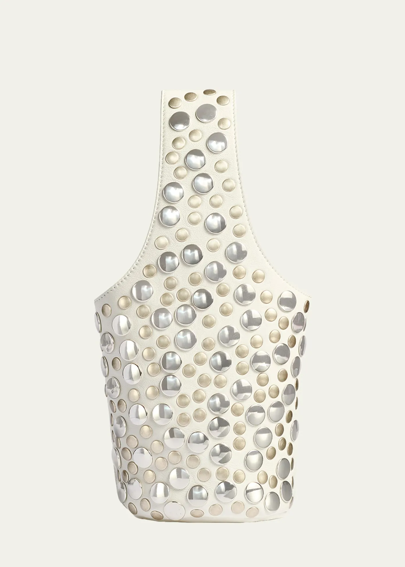 KhaiteLivia Small Studded Leather Shoulder Bag