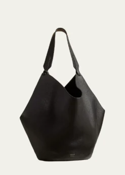KhaiteLotus Medium Pebbled Leather Tote Bag
