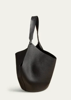 KhaiteLotus Medium Pebbled Leather Tote Bag
