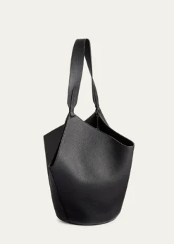 KhaiteLotus Small Calfskin Tote Bag