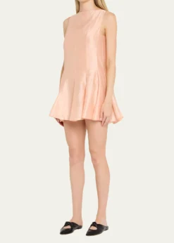 KhaiteMags Sleeveless Paneled Short Dress