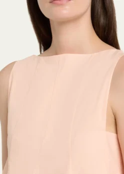 KhaiteMarita Paneled Cotton Peplum Top