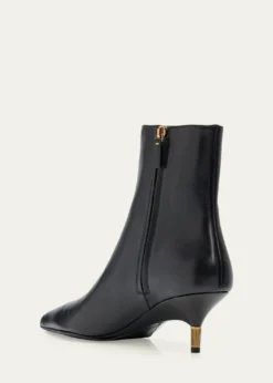 Khaite55mm Bella Leather Ankle Boots