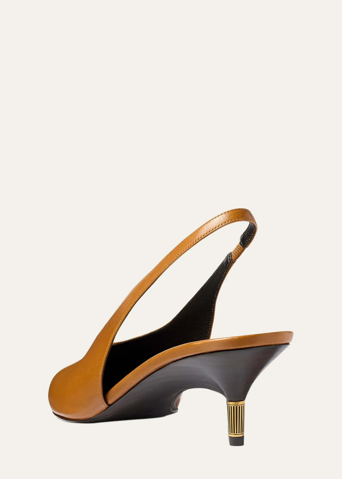 Khaite55mm Bella Leather Slingback Pumps